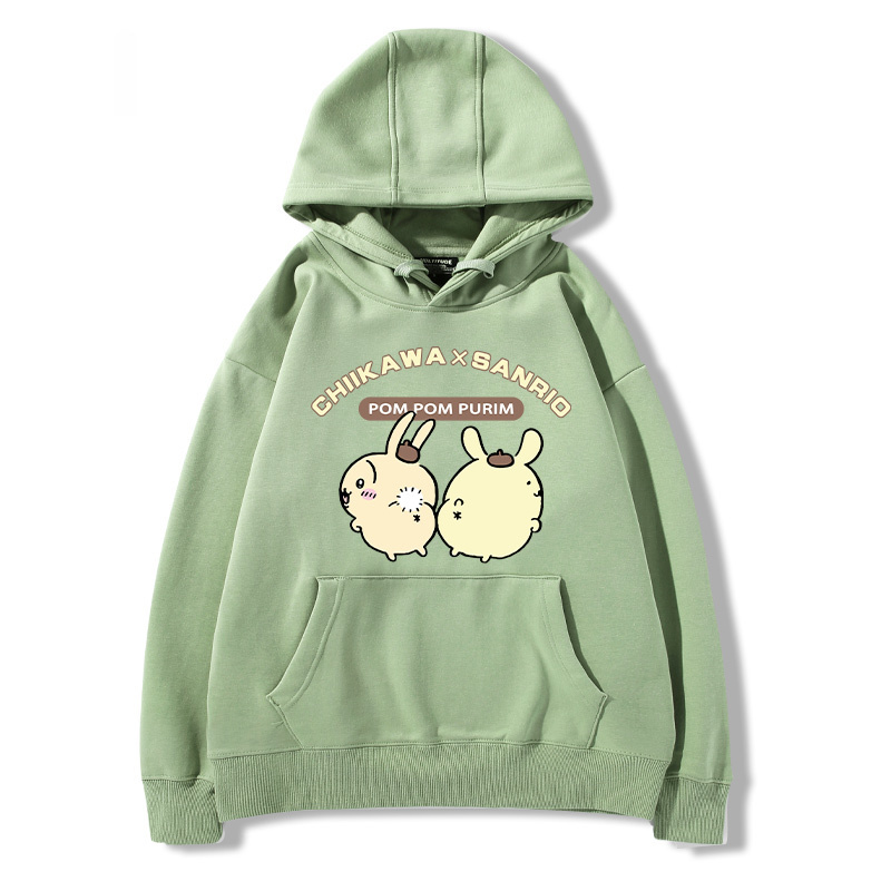 chiikawa吉伊卡哇聯名三麗歐新款 親子情侶男女款連帽衛衣-ZUIHANG SHOP
