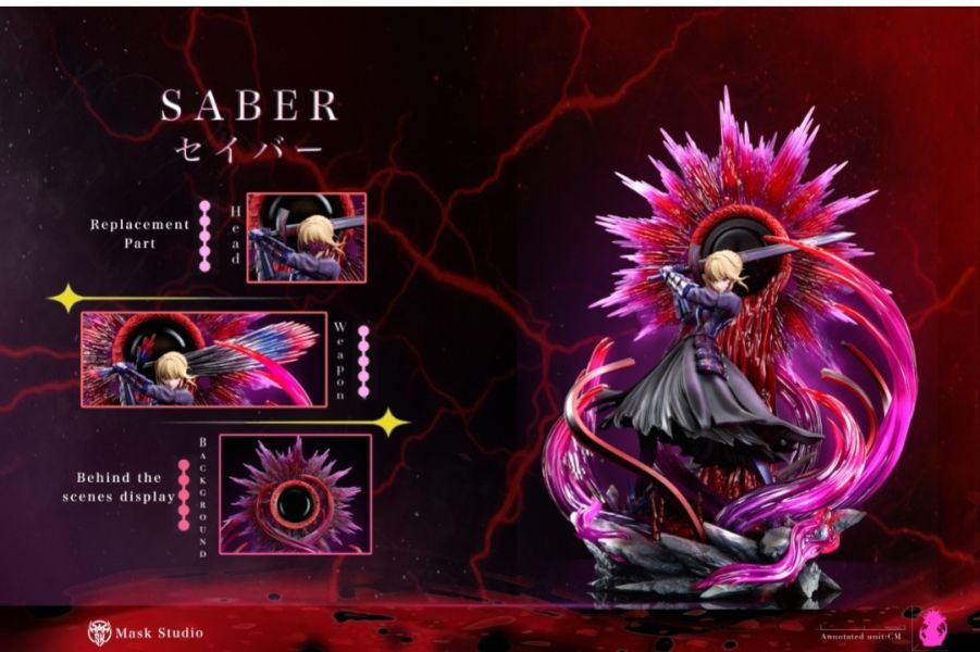 【預購】Mask Studio 黑-Saber
