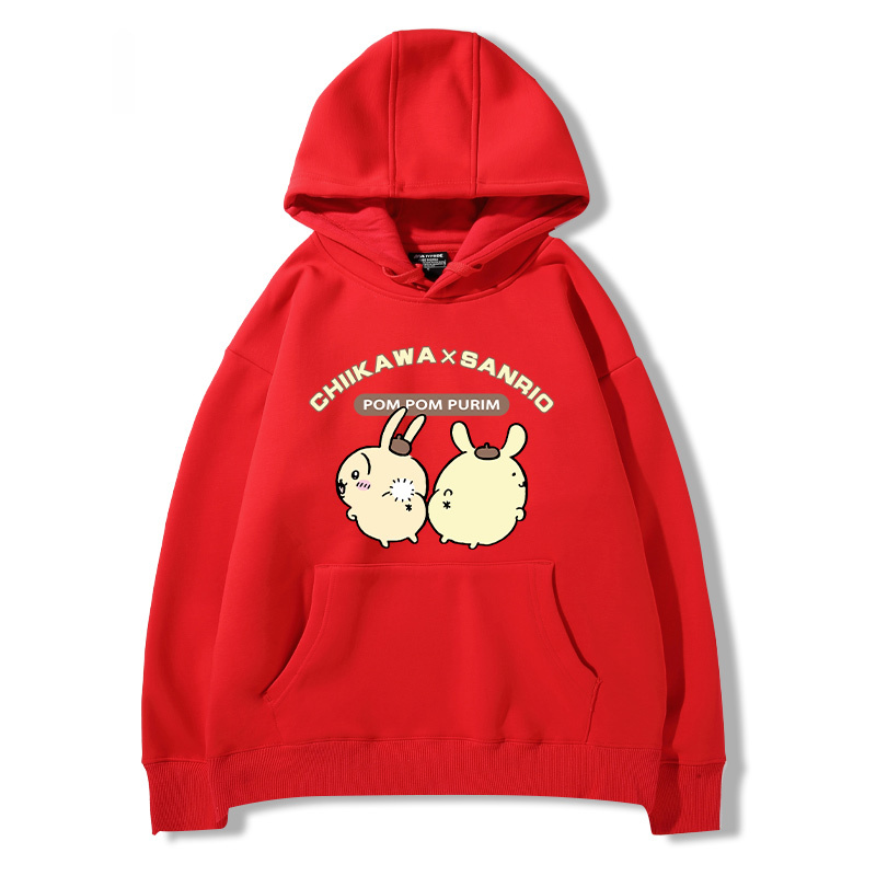 chiikawa吉伊卡哇聯名三麗歐新款 親子情侶男女款連帽衛衣-ZUIHANG SHOP