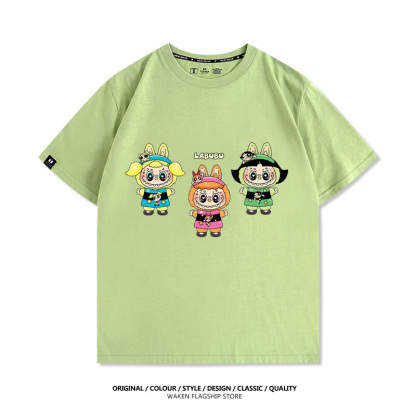 LabubuX飛天小女警 印花短袖T恤-ZUIHANG SHOP