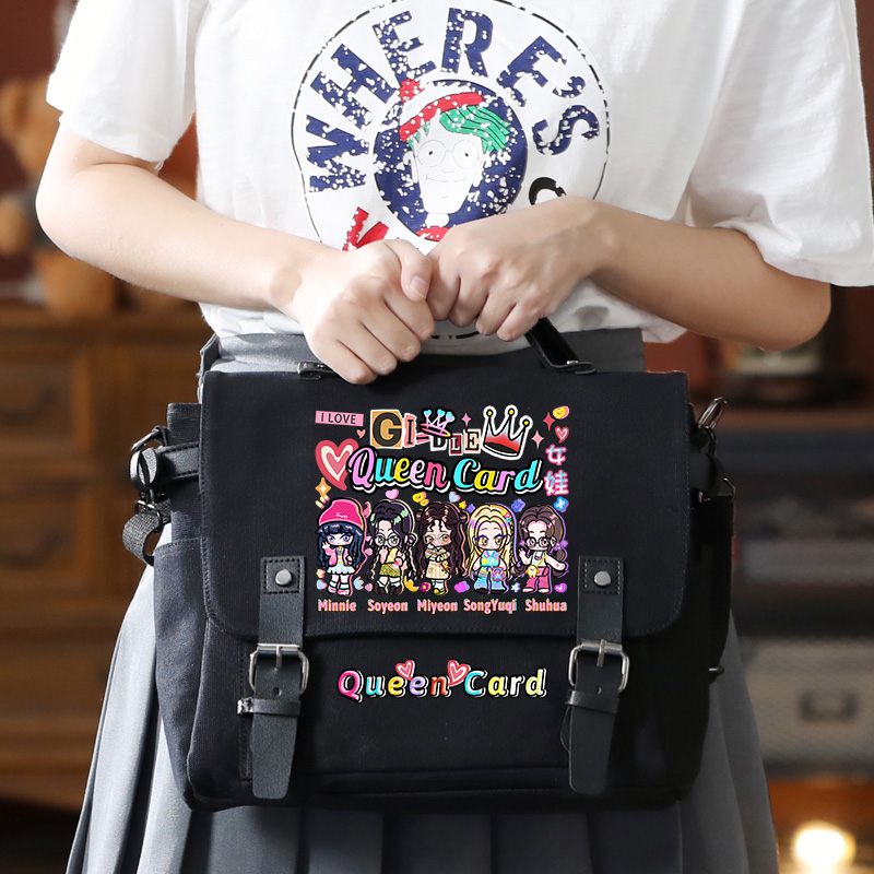 (G)I-DLE 專輯同款手提帆布包 應援單肩斜挎包-ZUIHANG SHOP