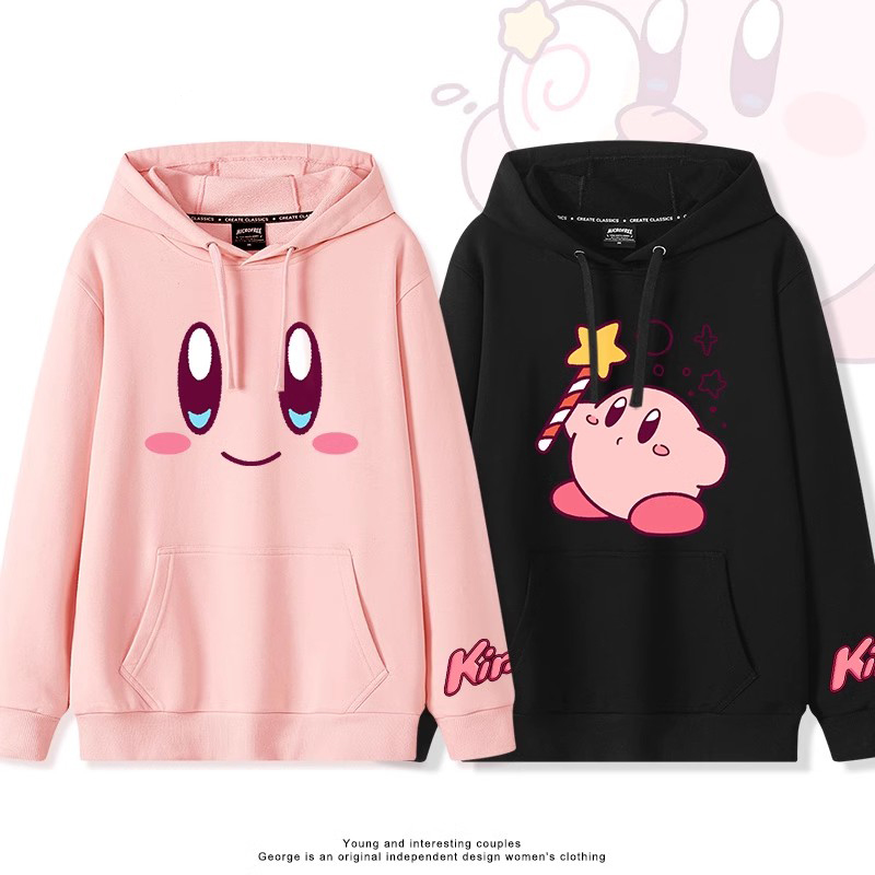 星之卡比 2025秋冬新款 親子情侶裝連帽衛衣