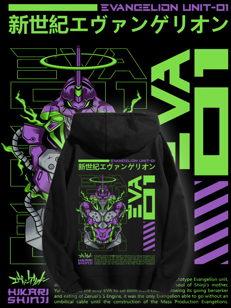 新世紀福音戰士 2025秋冬新款 親子情侶男女連帽衛衣-ZUIHANG SHOP