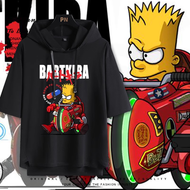 辛普森聯名阿基拉  連帽短袖T恤-ZUIHANG SHOP