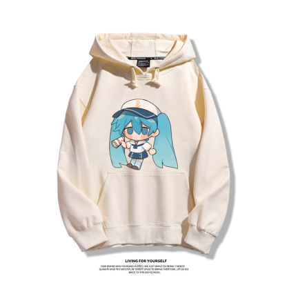 初音未來 秋冬新款 親子情侶男女連帽衛衣