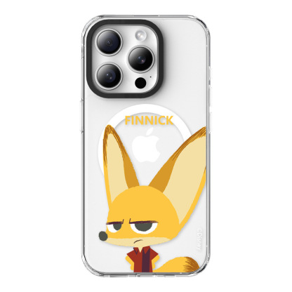 適用蘋果系列 動物方城市高透防摔磁吸手機殼