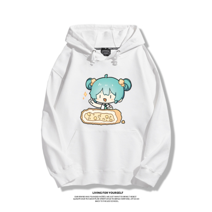 初音未來 秋冬新款 親子情侶男女連帽衛衣