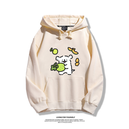 線條小狗新款 親子情侶男女款連帽衛衣-ZUIHANG SHOP