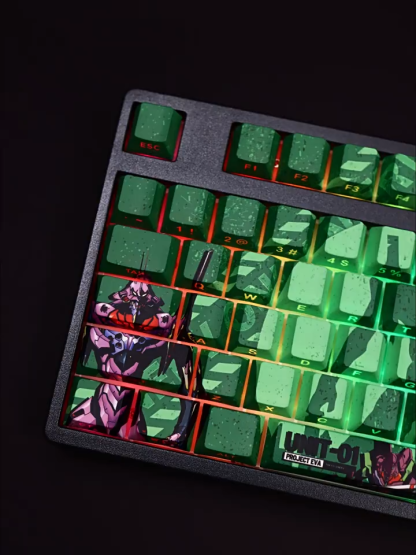 初號機新世紀福音戰士透光RGB108鍵標準配列衛星軸鍵帽