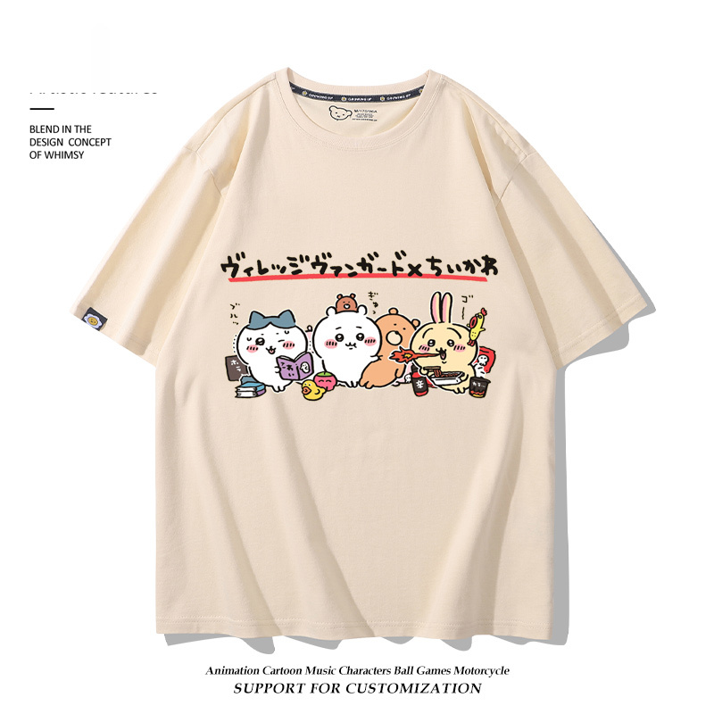 Chiikawa 2025親子情侶男女同款 印花短袖T恤-ZUIHANG SHOP