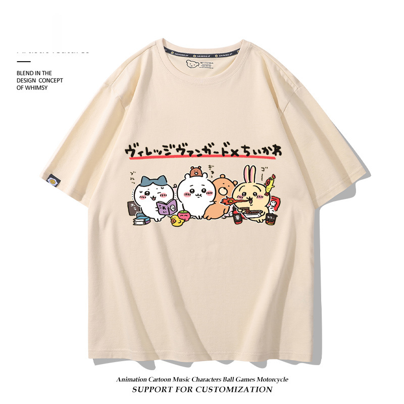 Chiikawa 2025親子情侶男女同款 印花短袖T恤-ZUIHANG SHOP