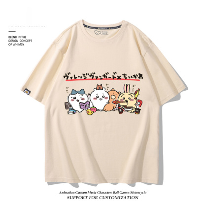 Chiikawa 2025親子情侶男女同款 印花短袖T恤-ZUIHANG SHOP