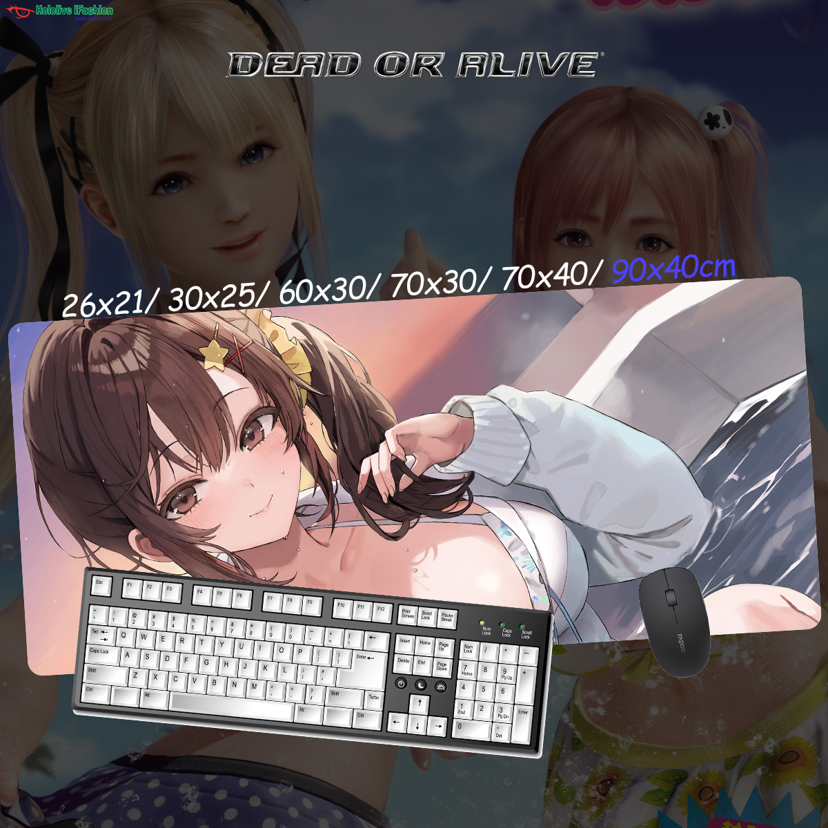 生死格鬥系列 超大鎖邊主題桌墊 布質滑鼠墊