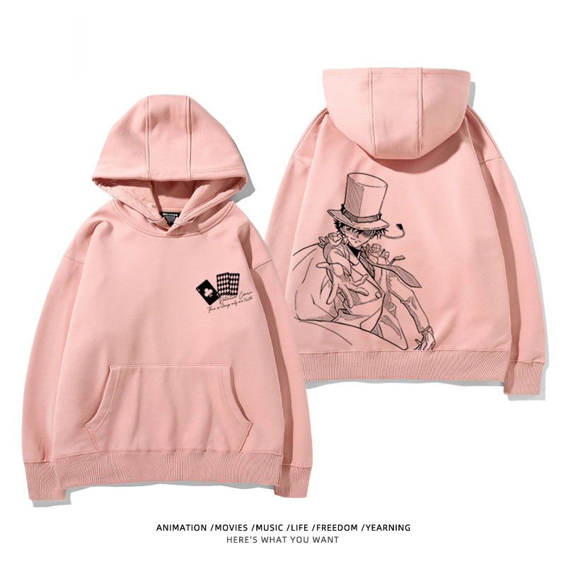 名偵探柯南 怪盜基德 2025秋冬新款 親子情侶裝連帽衛衣