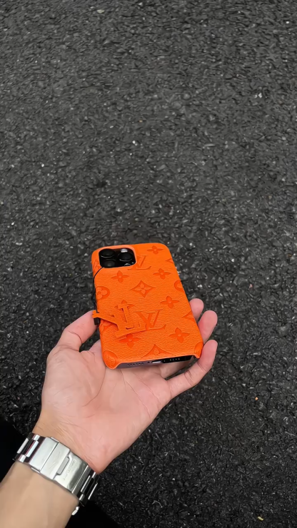 路易威登小牛皮無邊框手機殼