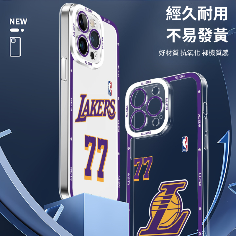 NBA湖人隊天使眼透明手機殼