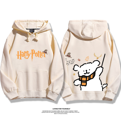 線條小狗 X 哈利波特聯名 親子情侶男女款連帽衛衣-ZUIHANG SHOP