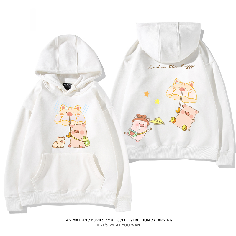 LULU豬新款 親子情侶男女款連帽衛衣-ZUIHANG SHOP