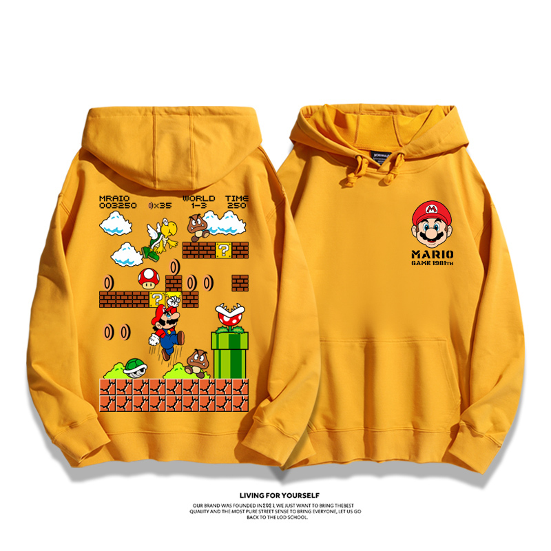 超級瑪利歐新款 親子情侶男女款連帽衛衣-ZUIHANG SHOP