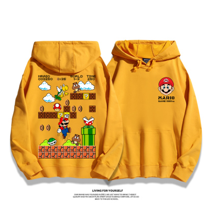 超級瑪利歐新款 親子情侶男女款連帽衛衣-ZUIHANG SHOP