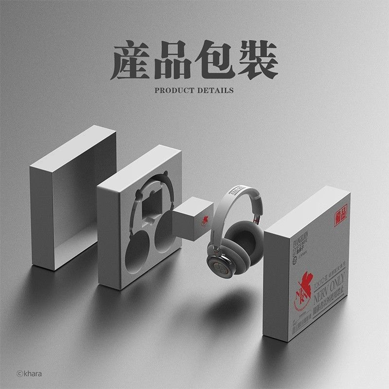 新世紀福音戰士EVA 頭戴式無線降噪藍牙耳機-ZUIHANG SHOP