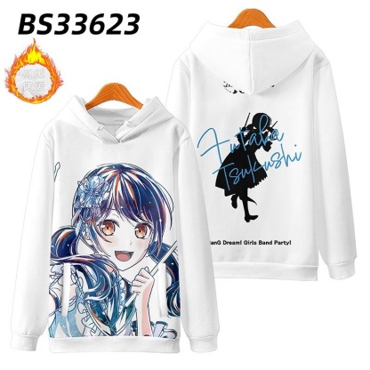 BanG Dream Morfonica 動漫周邊 秋冬潮流寬鬆休閒連帽T