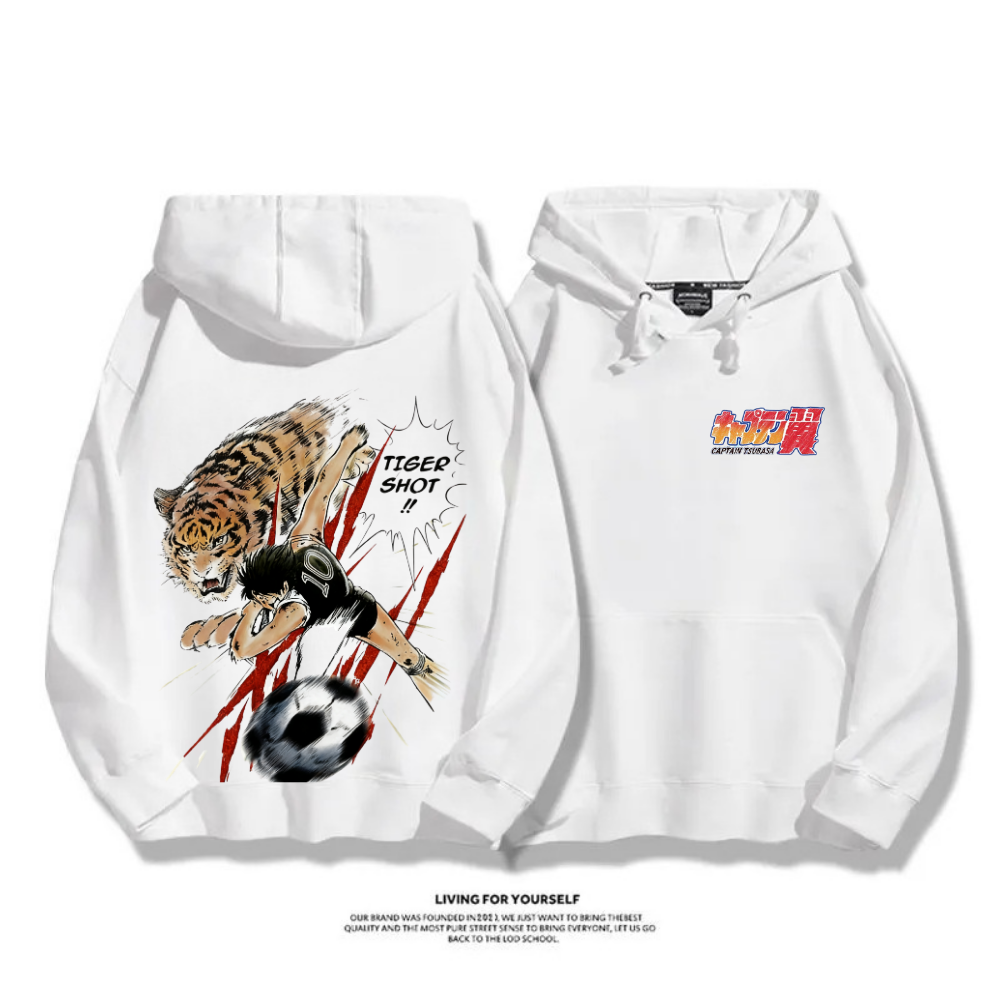 足球小將翼 2025秋冬新款 親子情侶裝連帽衛衣