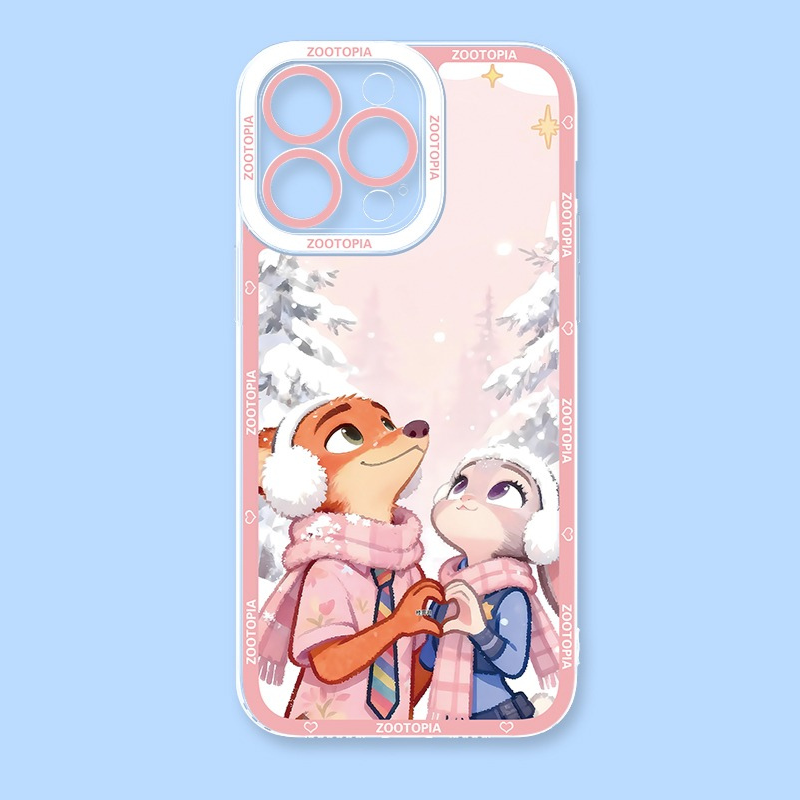 動物方城市天使眼透明防摔軟殼