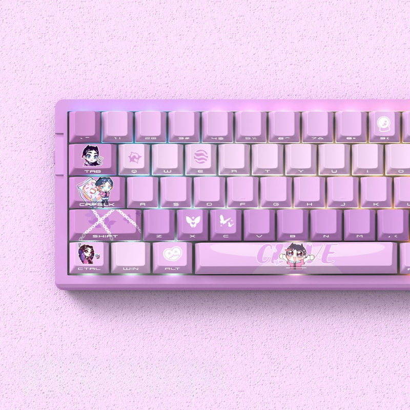 Valorant 慕蝶 聯名二次元側刻無線機械鍵盤