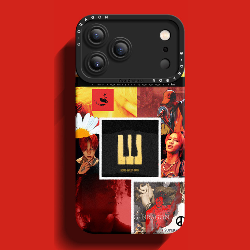 GD權志龍高級感液態矽膠手機殼