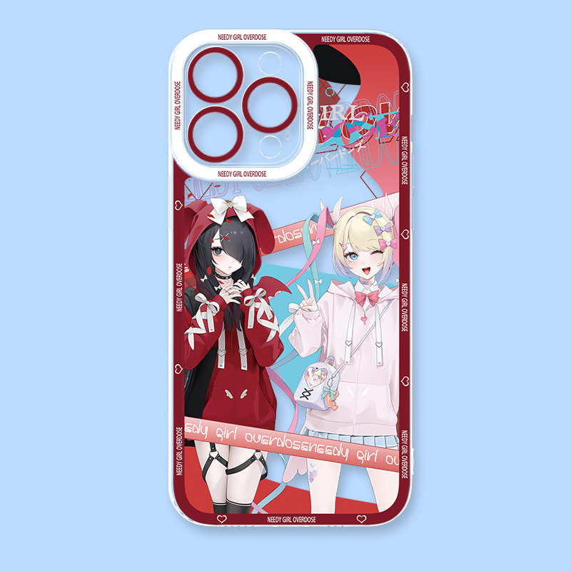 主播女孩重度依賴天使眼透明手機殼