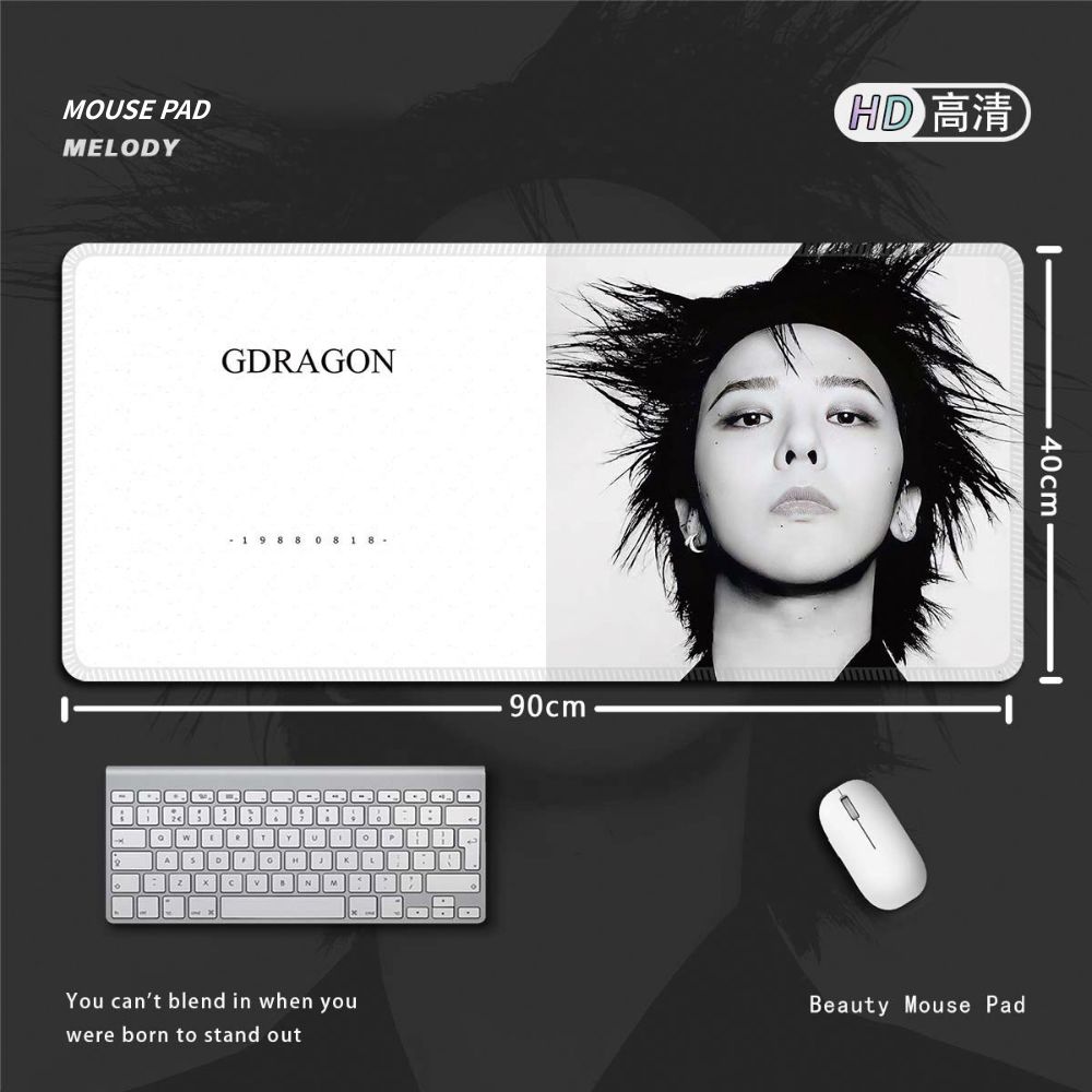 權志龍 GD G-DRAGON 大尺寸滑鼠墊｜BIGBANG小雛菊主題桌墊 電腦鍵盤墊