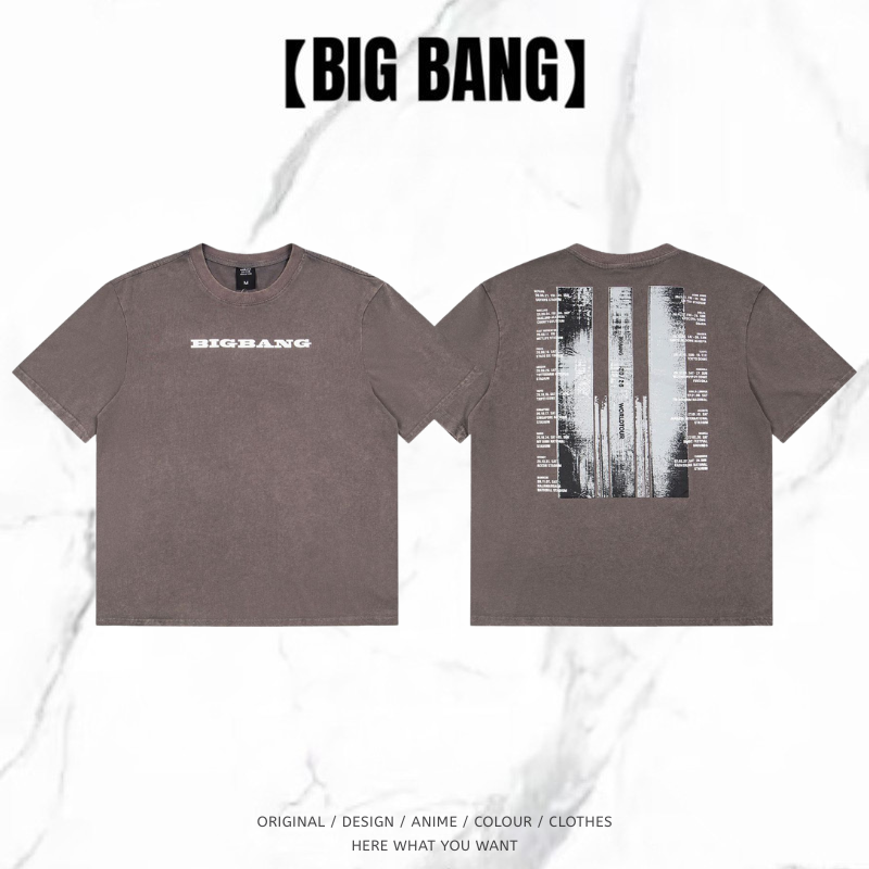 BIGBANG 世巡 XX: COSMOS 短袖T恤｜字母印花休閒上衣