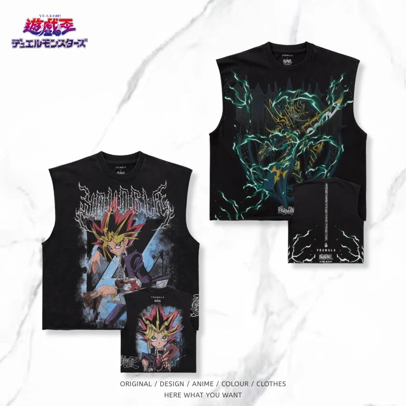 遊戲王 Yu-Gi-Oh! 男士健身背心｜運動休閒無袖上衣・健身房背心