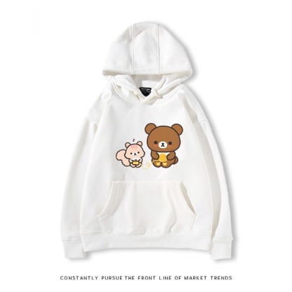 拉拉熊 秋冬新款 親子情侶裝連帽衛衣