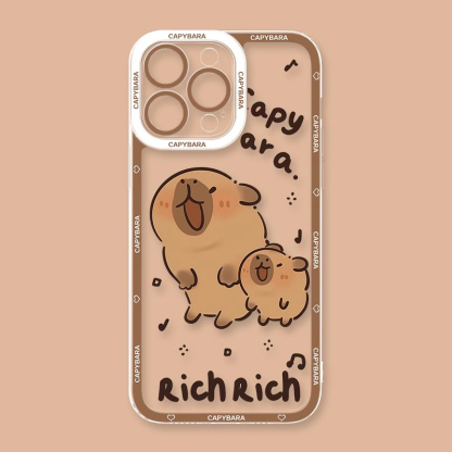 卡皮巴拉天使眼透明防摔軟殼-ZUIHANG SHOP