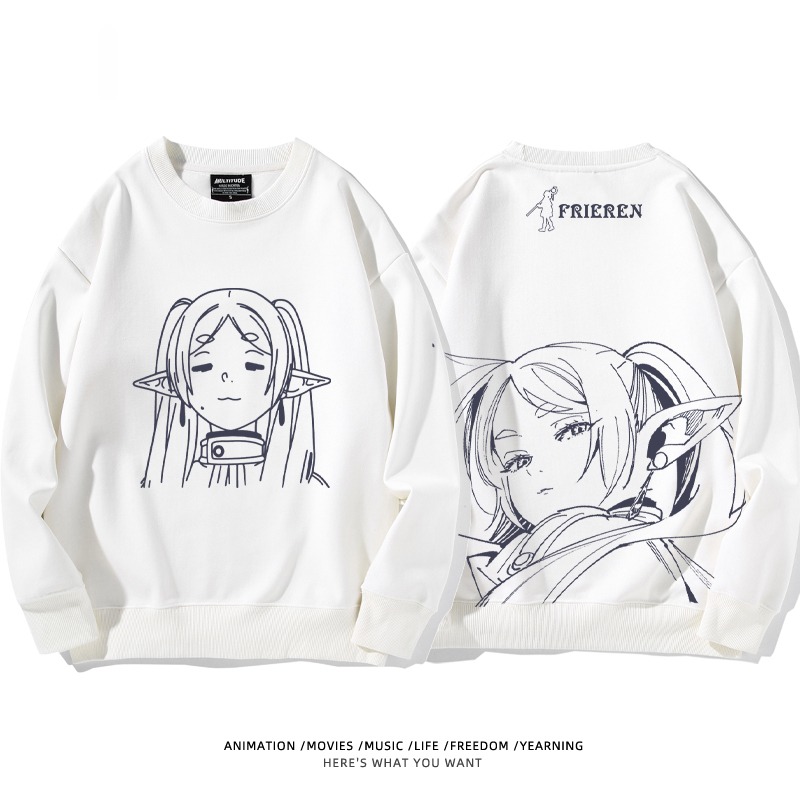 葬送的芙莉蓮 秋冬新款 親子情侶裝圓領長袖