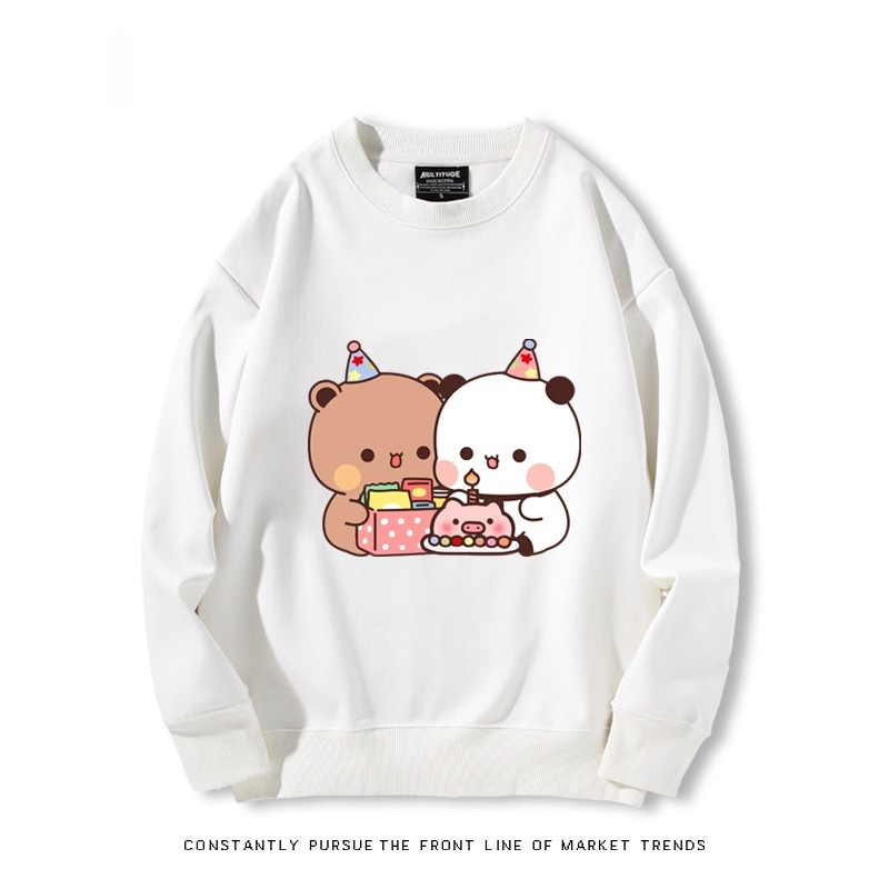 一二布布 秋冬新款 親子情侶裝圓領長袖