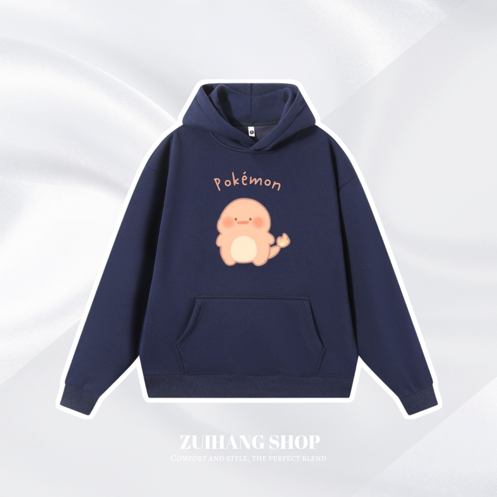 寶可夢Q版新款 親子情侶男女款連帽衛衣-ZUIHANG SHOP