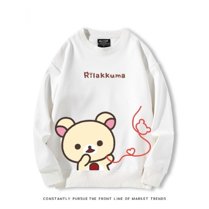 日系拉拉熊 秋冬新款 親子情侶裝圓領長袖