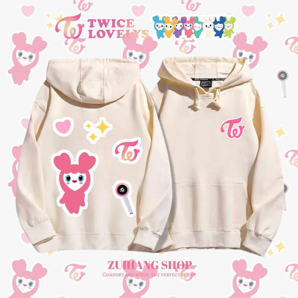 Twicelovely新款 親子情侶男女款連帽衛衣-ZUIHANG SHOP