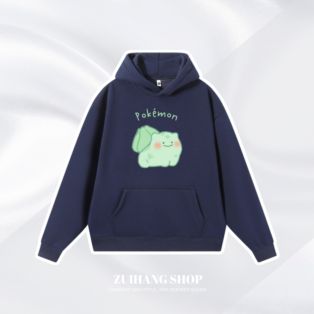 寶可夢Q版新款 親子情侶男女款連帽衛衣-ZUIHANG SHOP
