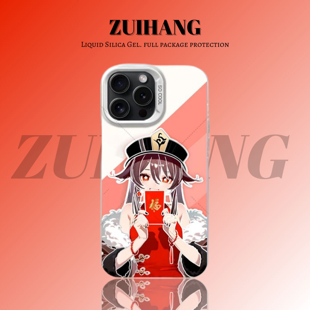 原神彩銀線條漸變防摔手機殼-ZUIHANG SHOP