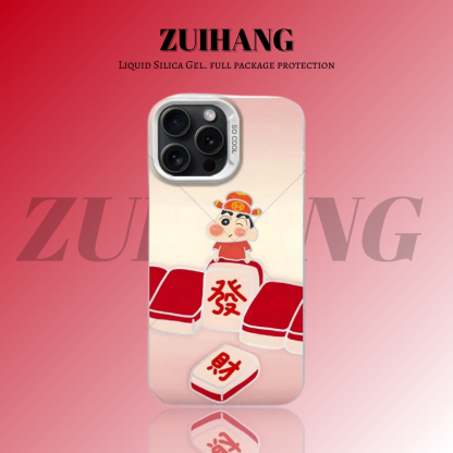 蠟筆小新彩銀防摔手機殼-ZUIHANG SHOP