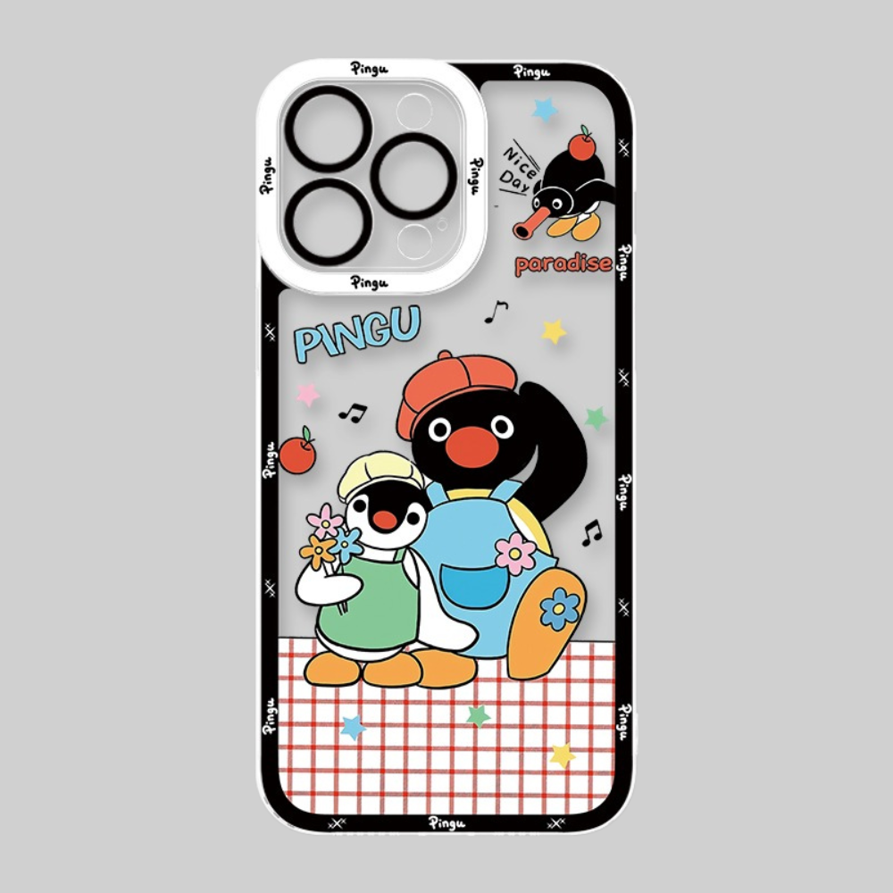 Pingu企鵝天使眼透明防摔軟殼-ZUIHANG SHOP