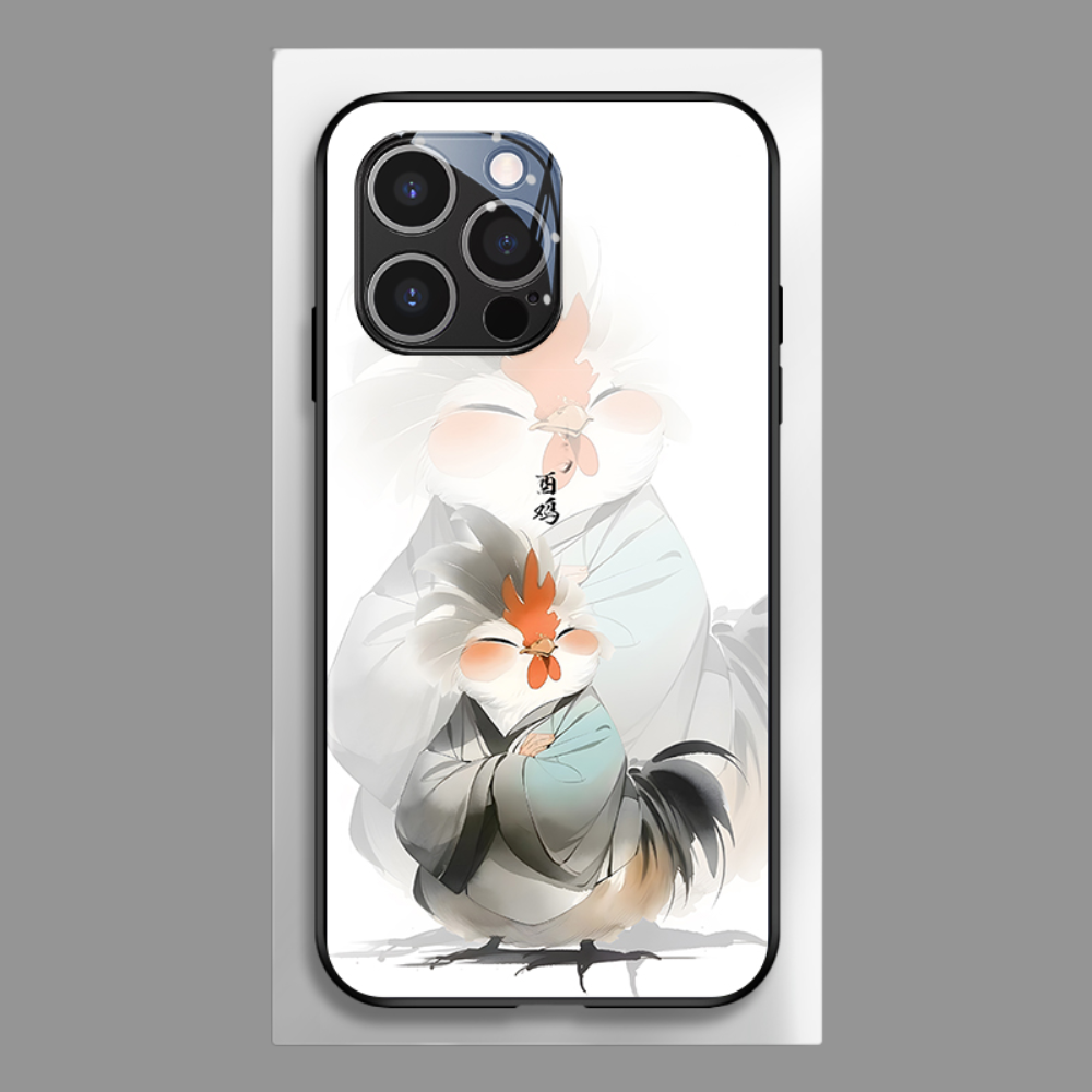 水墨十二生肖新款高清全包防摔玻璃殼-ZUIHANG SHOP