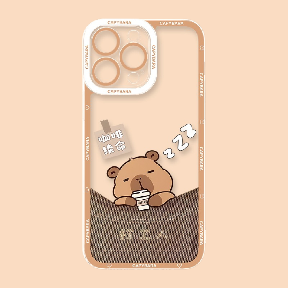 卡皮巴拉天使眼透明防摔軟殼-ZUIHANG SHOP