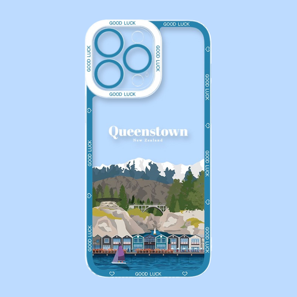 城市插畫天使眼透明防摔軟殼-ZUIHANG SHOP