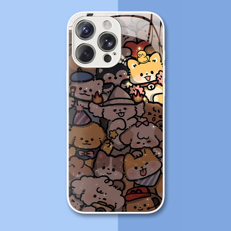 情侶系列新款高清全包防摔玻璃殼-ZUIHANG SHOP