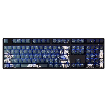 釉湖透光RGB108鍵標準配列衛星軸鍵帽